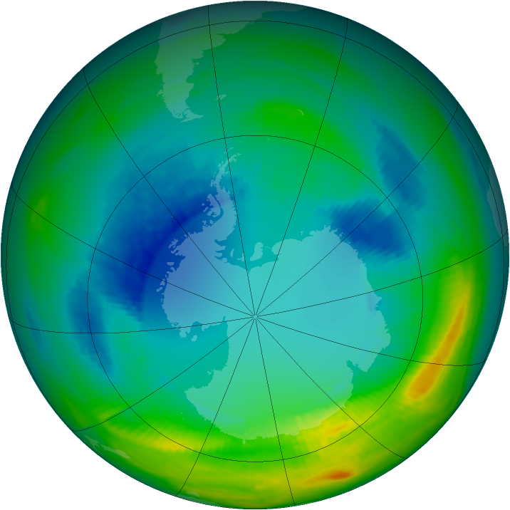Ozone Map 1988-08-17